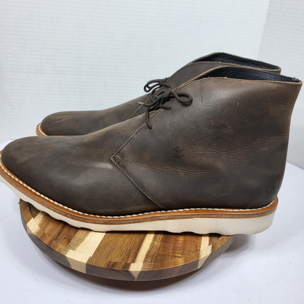 Thursday Boot Co Scout Chukka Mens 16 Brown Good Leather‎ Wedge Sole Boot